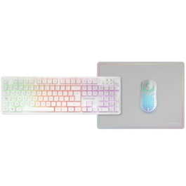 Mars Gaming MCPWX MCPWXWES Pack Gaming 3 en 1 Inalámbrico FRGB Teclado + Ratón 3200 DPI + Alfombrilla - Multiplataforma