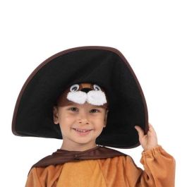 Disfraz gato con botas sombrero, máscara, capa, mono, cinturón, cola y polainas talla 3-4 y