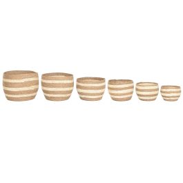 DKD Home Decor Cesta de Fibra Natural Crema, Set de 6 unidades, 53 x 43 x 53 cm DKD Home Decor Cesta de Fibra Natural Crema, Set de 6 unidades, 53 x 43 x 53 cm Precio: 99.50000005. SKU: B1CXPHX7CH