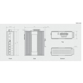 LevelOne IES-0610 Switch Industrial 4 Puertos Gigabit PoE+ 126W, 2 SFP, Full Duplex, Montaje DIN/Pared