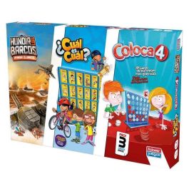 Juegos De Mesa Falomir Cuatro En Linea + Cual Es Cual + Hundir Los Barcos Juegos De Mesa Falomir Cuatro En Linea + Cual Es Cual + Hundir Los Barcos