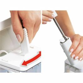 Leifheit 37300 Deshuesador de Ciruelas Automático, Fácil y Rápido, Hasta 15 kg, Blanco