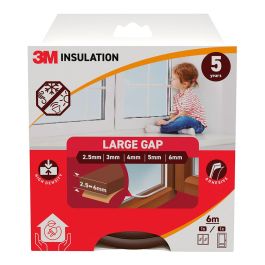 Burlete de aislamiento clásico para huecos grandes de 2,5 - 6 mm, marrón, 6 m Precio: 7.105725. SKU: B1ER3L2FGE