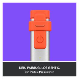 Logitech Lápiz Electrónico Crayon para iPad, Naranja
