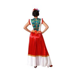 Disfraz Temática Mexicana Vestido Rojo para Mujer Adulto Talla M-L