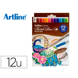 Artline Rotulador Supreme Brush Punta Pincel Base Agua Bolsa 12 Unidades Colores Surtidos Precio: 12.50000059. SKU: B15HFF53JP