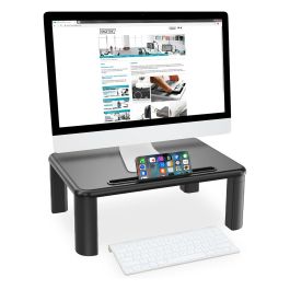 Digitus Soporte para Monitor y Portátil Ajustable en Altura, Negro