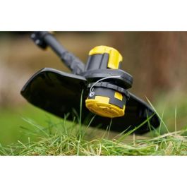 STANLEY FATMAX AAABS24610 - Desbrozadora sin Escobillas 18V 33cm con Batería 4Ah, Cargador y Carrete