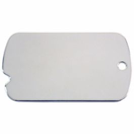 Placa identificativa para collar Imarc Military Plata