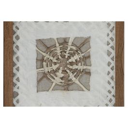 Cuadro Moderno DKD Home Decor Blanco Natural 2 x 22 x 22 cm Set de 4 Cuadro Moderno DKD Home Decor Blanco Natural 2 x 22 x 22 cm Set de 4
