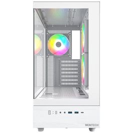 Montech XR TG Torre PC Blanco ATX, Micro ATX, Mini-ITX, Factor de Forma Torre, Color Blanco, Soporta Tarjetas Gráficas hasta 42 cm