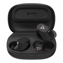 Poly Voyager Free 20 Auriculares Inalámbricos Profesionales con Cancelación de Ruido ANC, Multipunto, 42h Autonomía, Carga Qi, Negro
