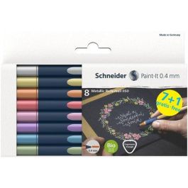 Roller T.Liq. Schneider Paint-It 050 Metallic 0,4Mm Estuche De 8 (Silver Metallic, Gold Metallic, Copper Metallic, Vintage Red Metallic, Rose Metallic, Frosted Violet Metallic, Polar Blue Metallic, Vintage Green Metallic) Precio: 11.49999972. SKU: B1C7Y4P4AV