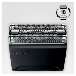 Braun 52B Negro Repuesto compatible con Maquinillas de Afeitar Serie 5 para un afeitado efectivo