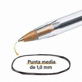 Caja de Bolígrafos de Tinta de Aceite Bic Cristal Original 516345/ 5 unidades/ Negros Caja de Bolígrafos de Tinta de Aceite Bic Cristal Original 516345/ 5 unidades/ Negros