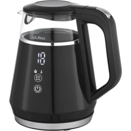 Livoo Hervidor Eléctrico Digital DOD212N, Negro, 1 Litro, 1100 W, Base Giratoria 360 Grados