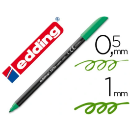 Edding 1200 Rotulador de Fibra Punta Redonda 0.5 mm Verde