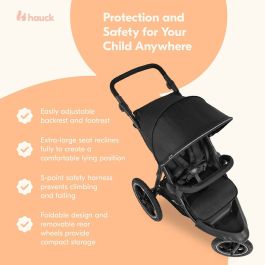 Carro de Paseo para Bebé Hauck Negro