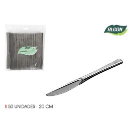 Set de 50 cuchillos grandes plata 20 cm Algon (12 Unidades) Precio: 36.49999969. SKU: B1CEC57BVR