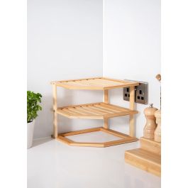 Estantería Rinconera de Cocina en Bambú Quttin (6 Unidades) Estantería Rinconera de Cocina en Bambú Quttin (6 Unidades)