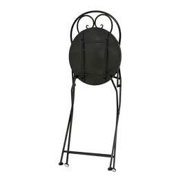 Outdoor Living By Decoris Silla Atenas Plegable Exterior Metálica Mosaico Negro Ø39 x 52 x 92,5 cm