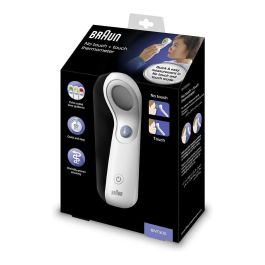 Braun BNT300WE Termómetro de Frente Digital con Sensor Remoto, Blanco, para Temperatura Corporal, Ideal para Recién Nacidos, Incluye Pilas