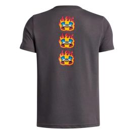 Camiseta de Manga Corta Infantil Under Armour Flame Wm Ss Gris XL
