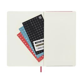 Moleskine Agenda Semanal 18M 2025-2026 Tapa Blanda Rojo 13x21 cm DSF218WN3Y26