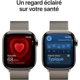 Apple MF8P4ZRA Watch Series 11 GPS + Cellular - 42 mm - Caja de titanio natural - Correa milanesa natural