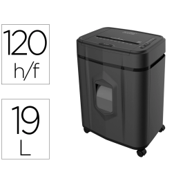 Q-connect Destructora de Documentos 120 H Auto / 10 H Manual, Corte Partículas P-4