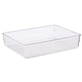 Berilo Bandeja Organizadora Multiusos Plástico Transparente 24 x 15.8 cm (Set de 36)
