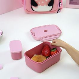 LOVELY STORY Sandwichera Hermética con Placa Refrigerante y Cajita Pinguino, Capacidad 900ml, Libre de BPA, Apto Microondas (sin tapa)