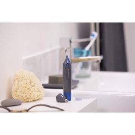 Remington NE3850 Recortador Facial Nariz Oídos y Cejas Nano Series Active BladeClean Antimicrobiano a Pilas 3 Accesorios Resistente Agua