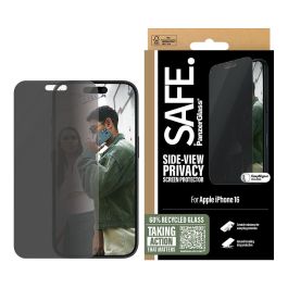 PanzerGlass Protector de Pantalla de Privacidad para iPhone 16 / 15 - Ultra-Wide Fit, Transparente, Resistente a Rayones y Golpes