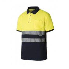 Velilla 305513 Polo Alta Visibilidad Manga Corta Bicolor Amarillo Marino, Algodón/Poliéster, Tallas S-5XL. Trabajo y Seguridad Precio: 18.79000046. SKU: B1B4H5E35C