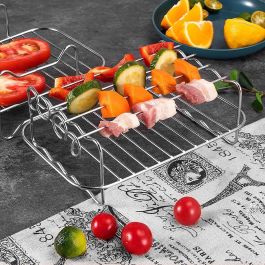 Rejilla rectangular para Airfryer con 4 pinchos Quttin - Inde (12 Unidades)