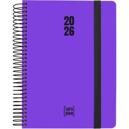 Agenda Anual (2026) Grafoplas Neon Espiral Tapa Extradura Con Goma A5 210X150 D/P Violeta Precio: 12.50000059. SKU: B1A5XXHBR5