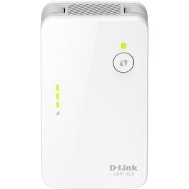 D-Link DAP-1620 Repetidor Inalámbrico WiFi AC1300 Doble Banda 1300Mbps, Extensor Mesh Plug-in con Puerto Gigabit