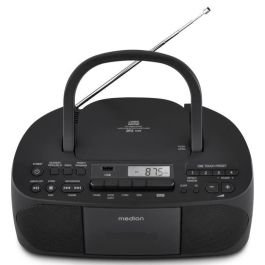 Medion MED4061275057881 Radio CD K7 FM 2x3W RMS Negra