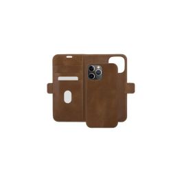 dbramante1928 Lynge Funda Cartera 2-en-1 para iPhone 12/12 Pro 6.1" - Piel Plena Flor Marrón Tan