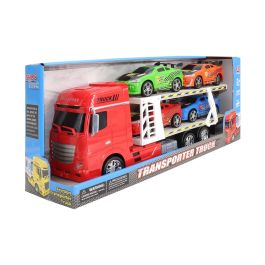 Tachan Camión de Carreras Heroes de Ciudad, Set con 4 Coches de Juguete, Vehículo Grande Escala 1:24 para Niños +3 Años