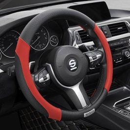 Sparco SPC1113RS Funda Volante para Coche Negro-Rojo