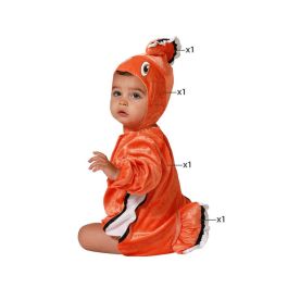 Disfraz Bebé Pez Naranja Unisex con Aleta y Ojos para 6-12 Meses