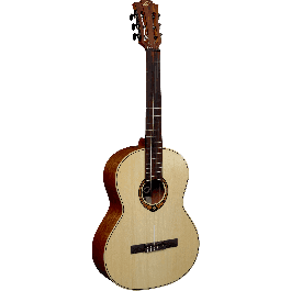 LAG Guitarra Clásica Occitania 88 - 4/4 Natural Brillante Tapa Maciza Abeto Engelmann