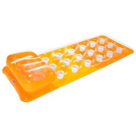 Intex Colchoneta hinchable con reposacabeza, 188 x 71 cm, colores surtidos, transparente con fondo colorido, 18 alojamientos posavasos Intex Colchoneta hinchable con reposacabeza, 188 x 71 cm, colores surtidos, transparente con fondo colorido, 18 alojamientos posavasos