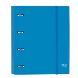 Carpeta 4 Anillas 35 mm Safta Din A4 gromas Y 5 Separadores Tapa Forrada Recambio 100 H 60 gr Cuadro 5 mm Stationery