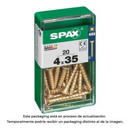 Spax Tornillo Madera Cabeza Plana Yellox 4.0x35mm Caja 20 Unidades Referencia 4081020400351 Precio: 2.59000016. SKU: S7913890