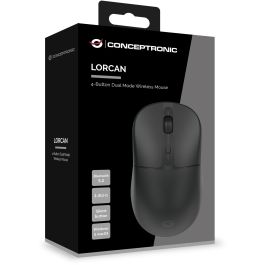 Ratón Inalámbrico Conceptronic LORCAN04B Negro 1600 dpi