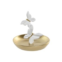 DKD Home Decor Bandeja Vaciabolsillos Shabby Dorado Blanco Resina 14.5 x 14.5 x 14 cm (4 Unidades) Precio: 30.68999956. SKU: B1HCQN4HXW