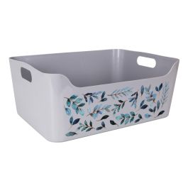 Dem Cesta Multiusos con Flores, 33 x 24 x 14.5 cm (12 Unidades)